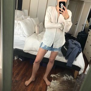 CH Carolina Herrera Silk Sheer Shirt